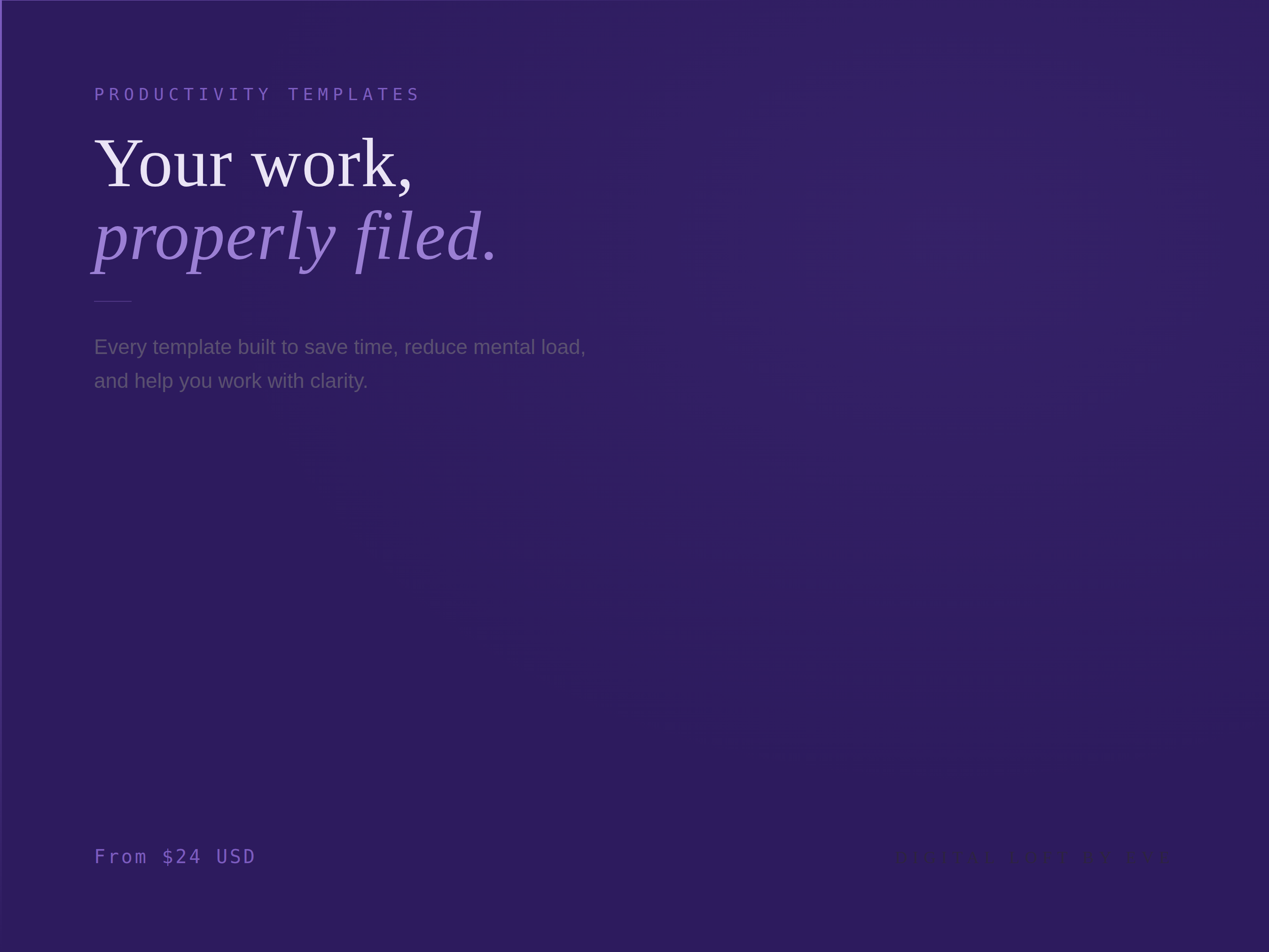 Productivity Templates