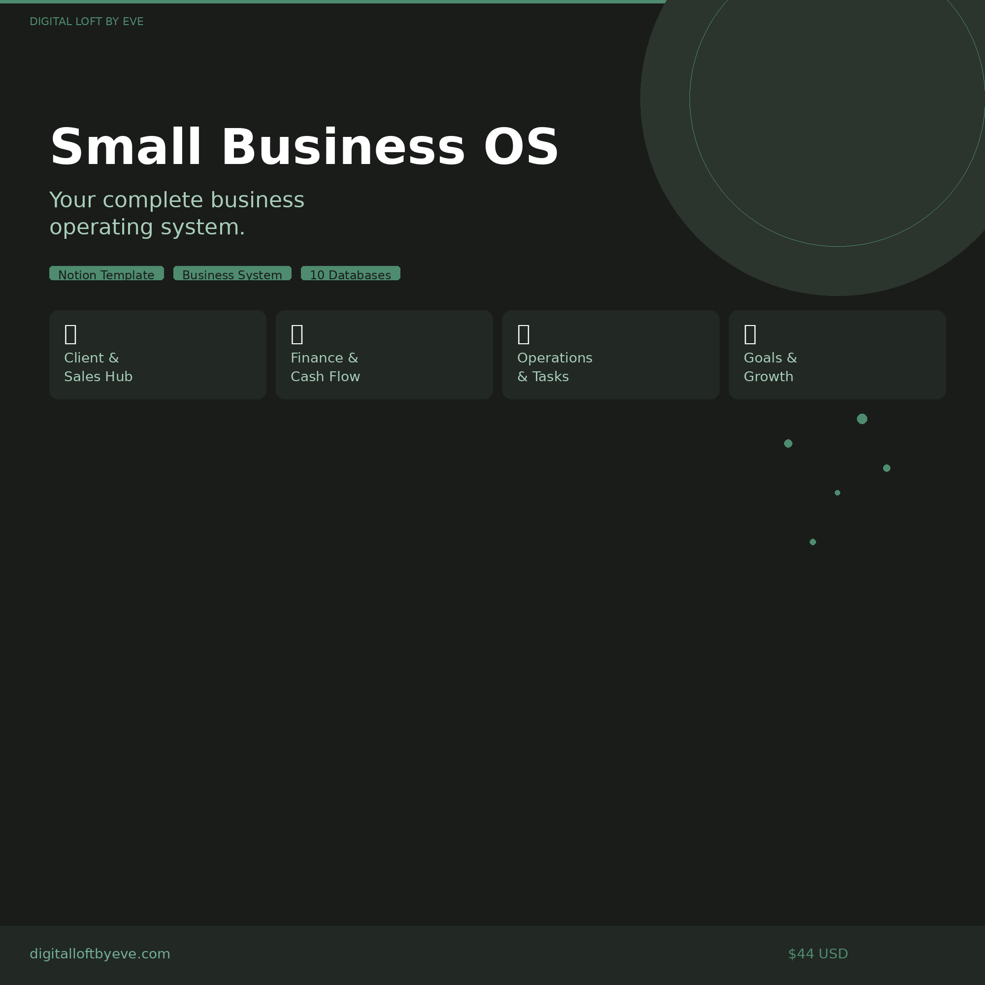 Small Business OS — All-in-One Notion Workspace for Business Owners