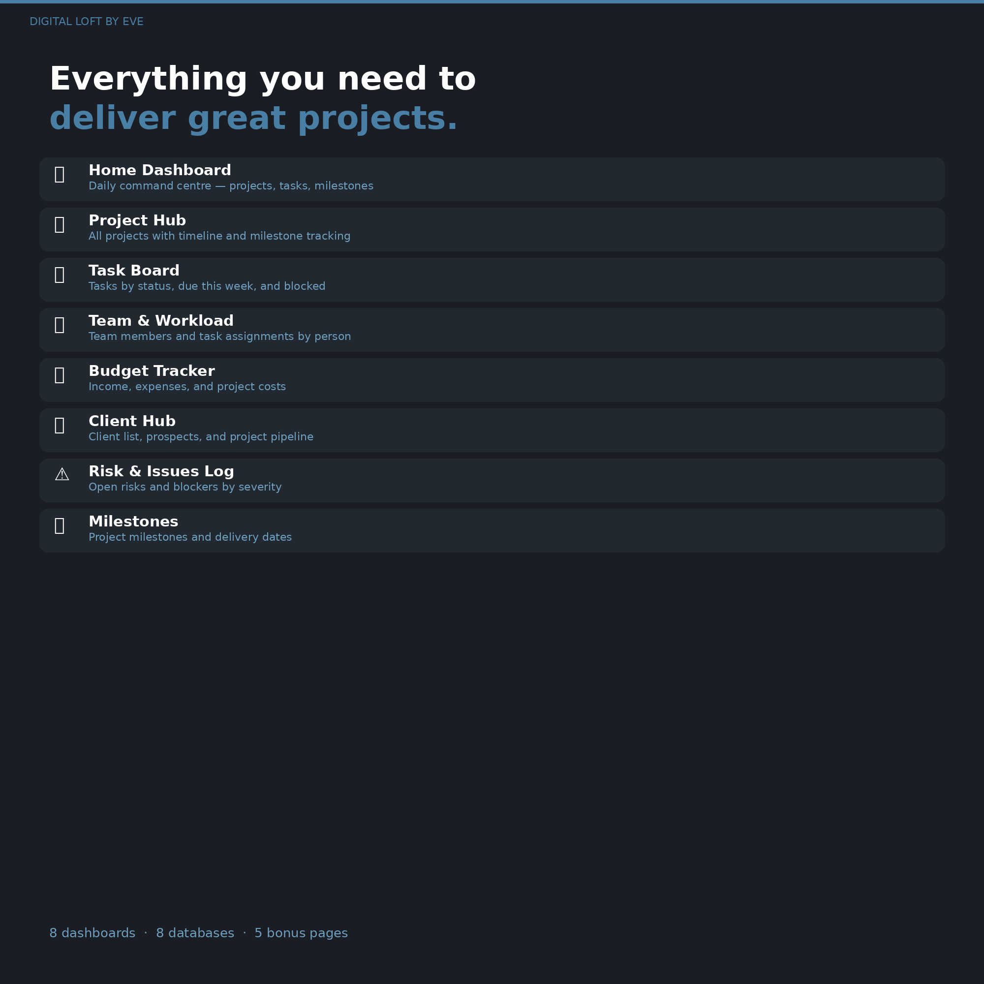 Project Management System — All-in-One Notion Workspace for Teams