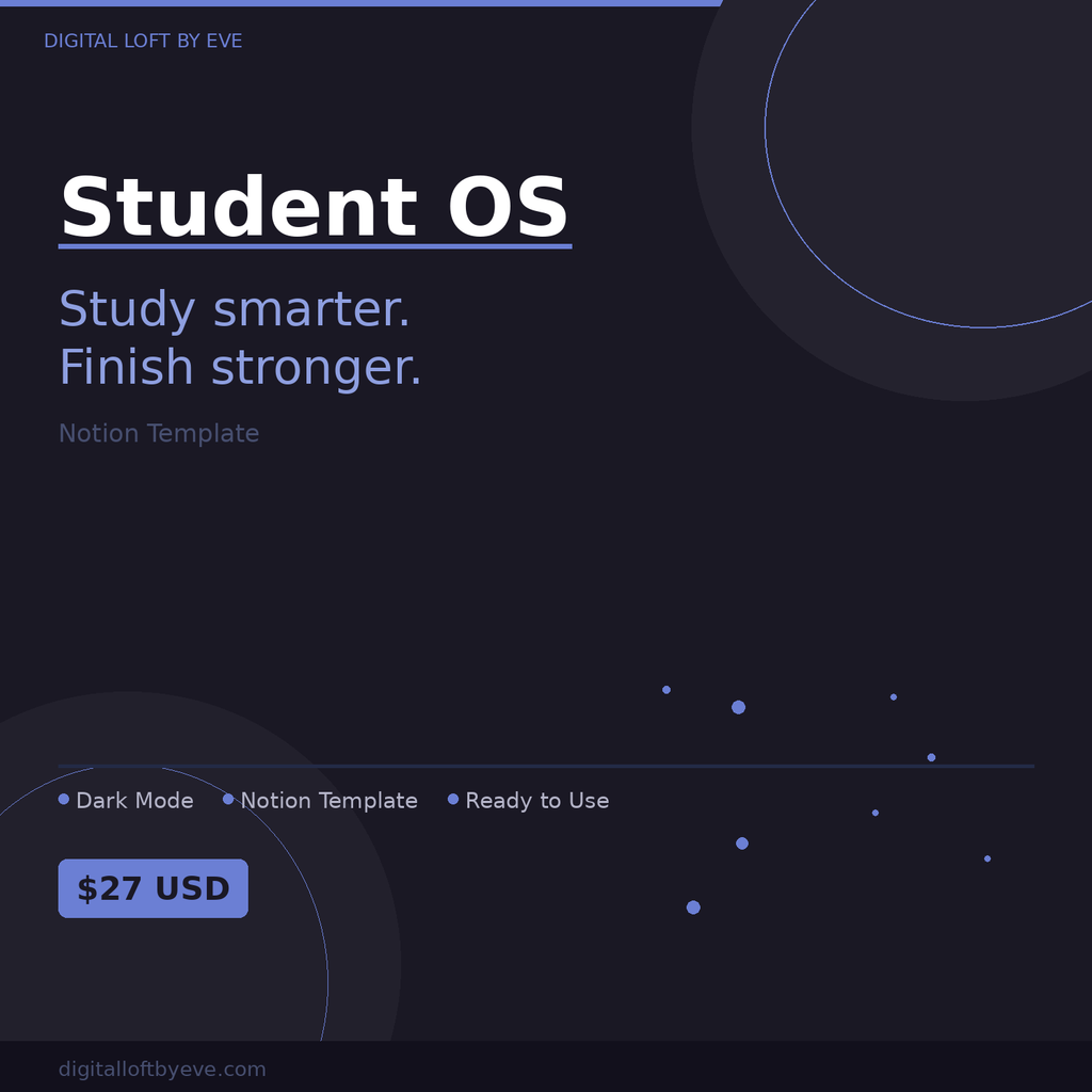 Student OS — All-in-One Notion Workspace for Students