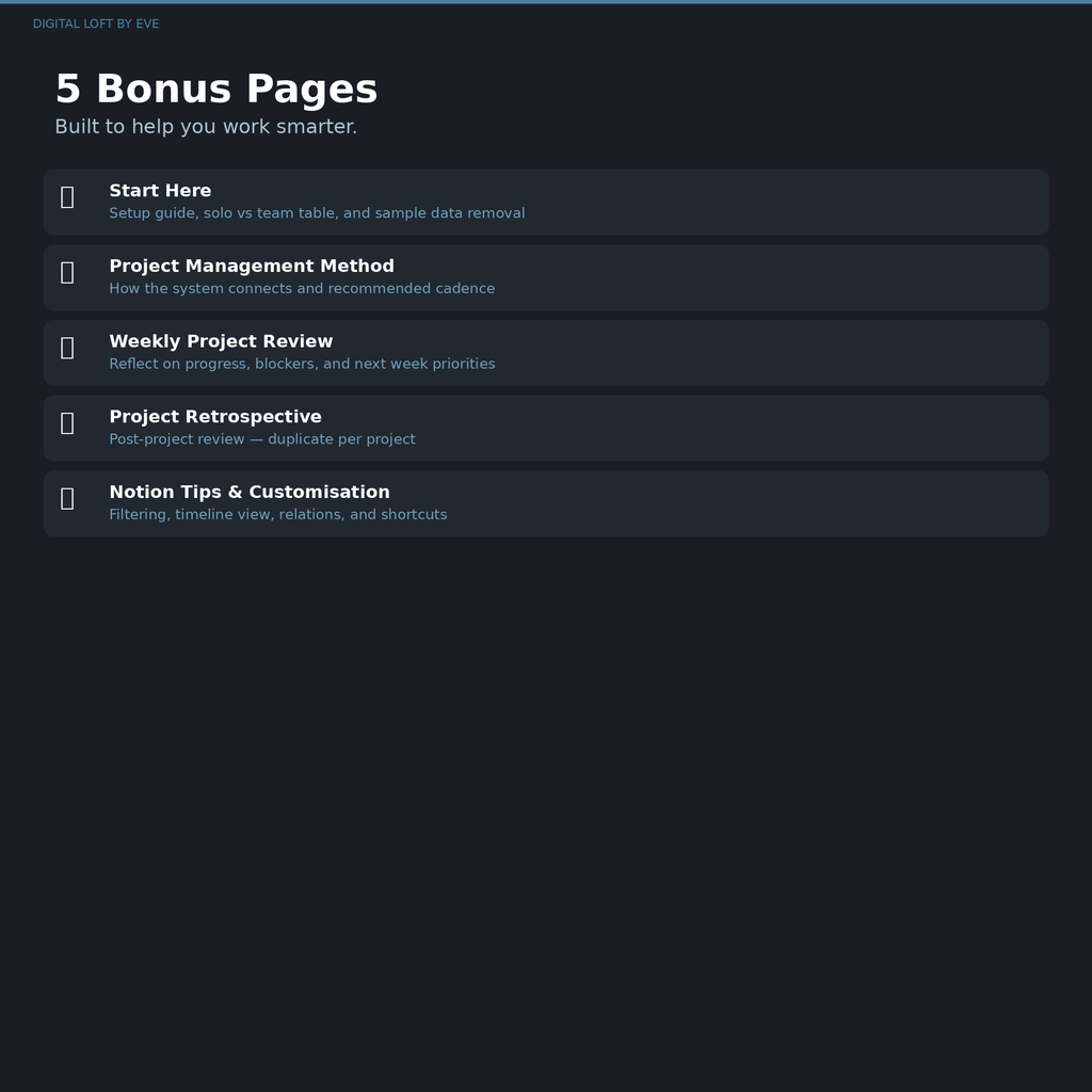 Project Management System — All-in-One Notion Workspace for Teams