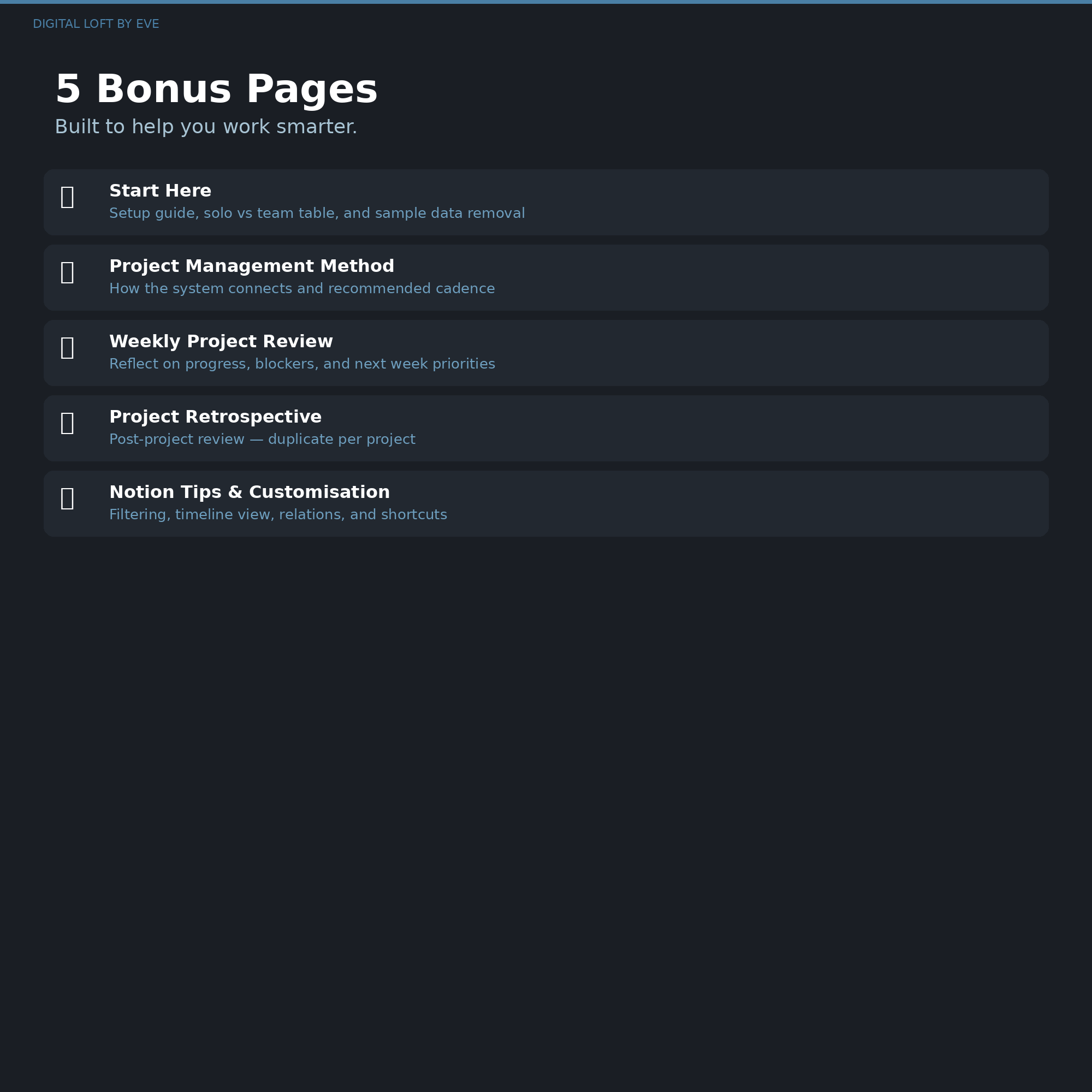 Project Management System — All-in-One Notion Workspace for Teams