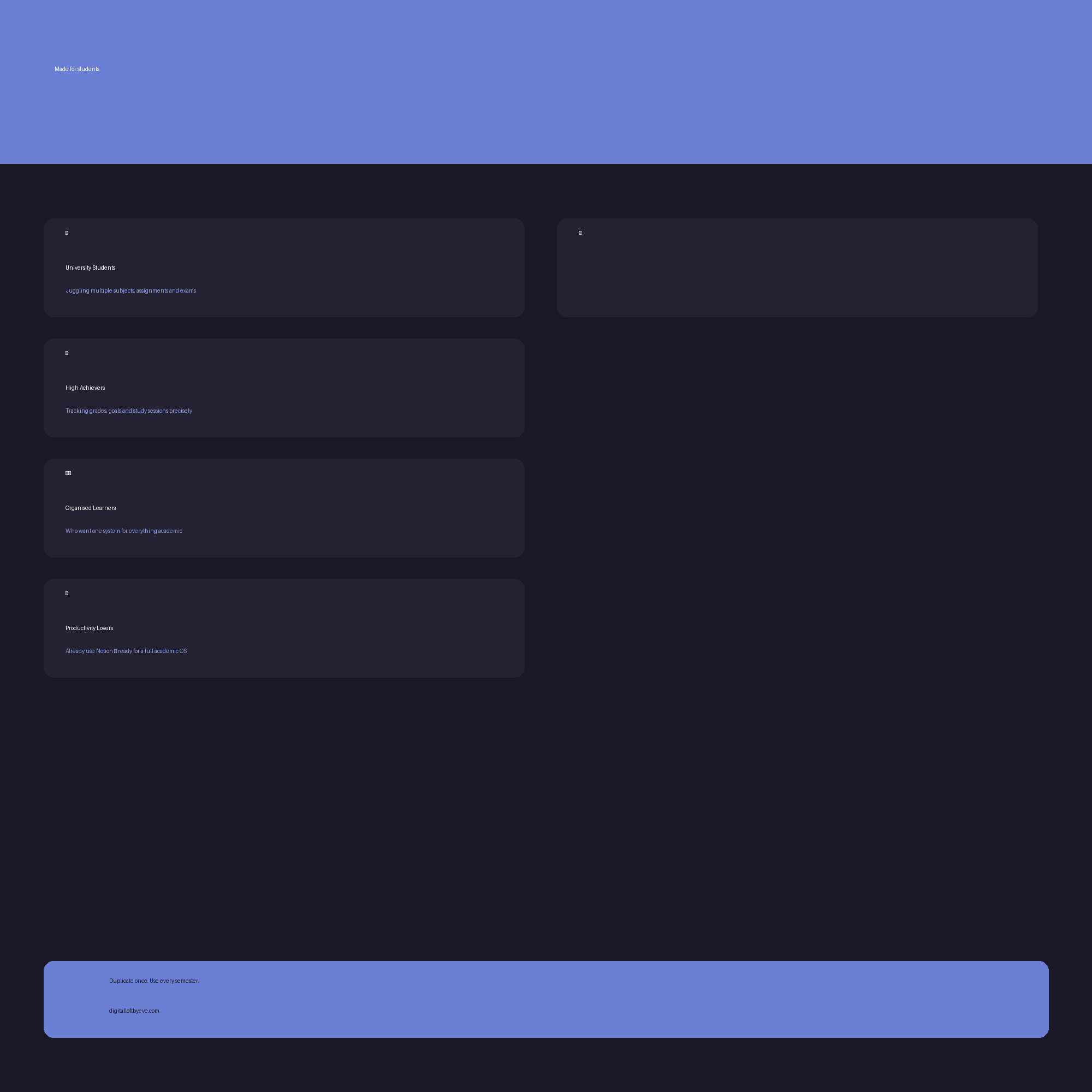 Student OS — All-in-One Notion Workspace for Students