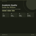 Academic Quality Suite — All-in-One Notion Workspace