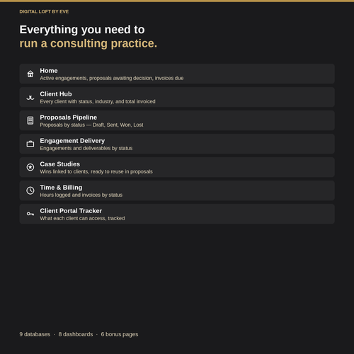 Consulting Business Kit — All-in-One Notion Workspace for Consultants