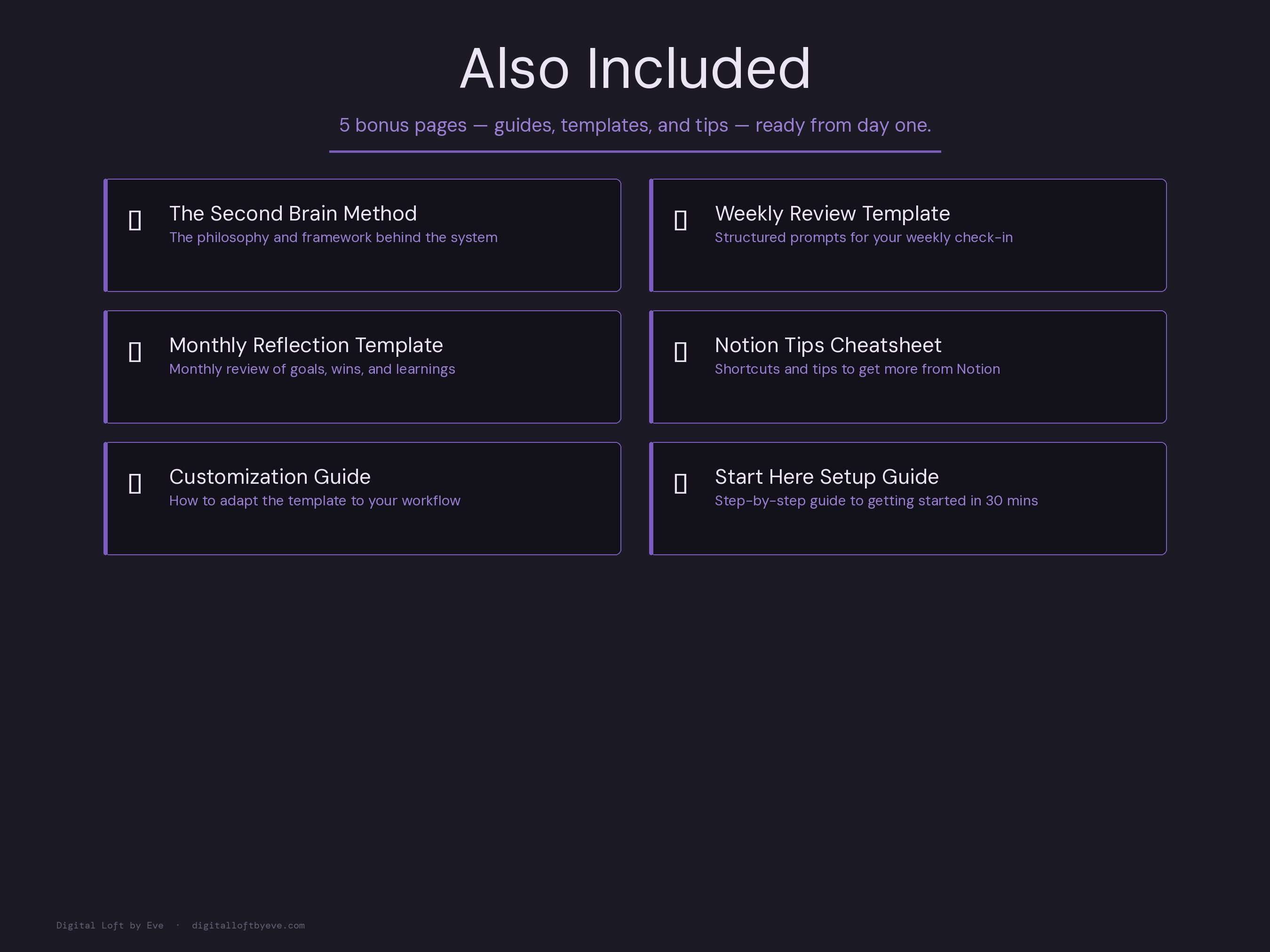 Second Brain Template — All-in-One Notion Workspace for Life & Work