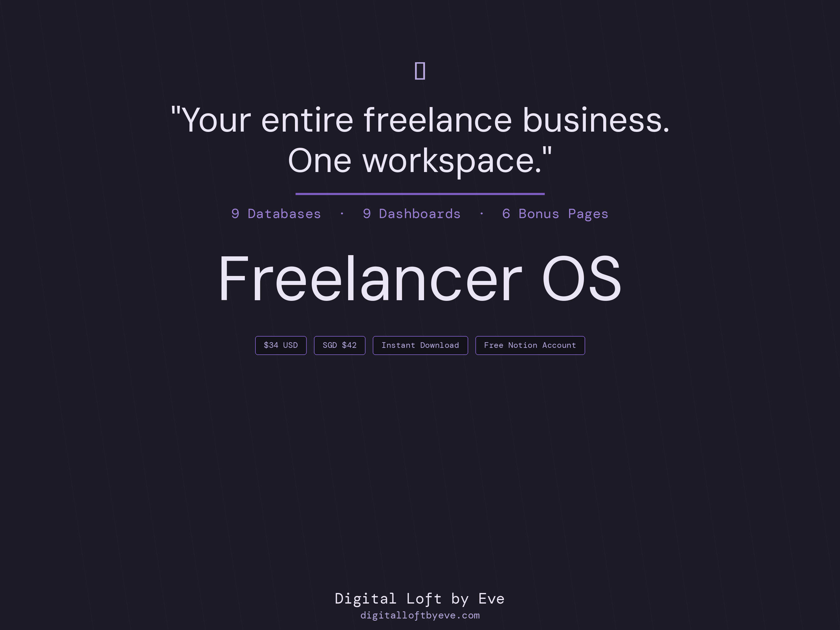 Freelancer OS — All-in-One Notion Workspace for Freelancers