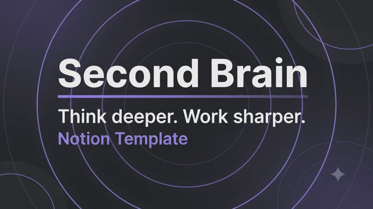Second Brain Template — All-in-One Notion Workspace for Life & Work