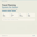 Travel Planner Notion Template — Trips, Itinerary, Packing List & Travel Budget